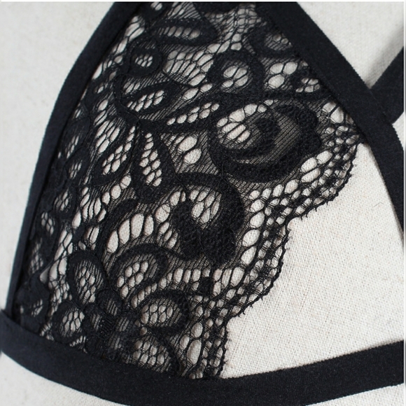 Women Sexy Lace Bandage Lingerie bralette - Picture 4 of 5